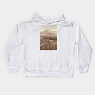 Golden light at beach in Borneo Bako national park Kids Hoodie